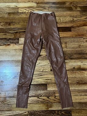 Commando Cream Faux Leather Mini Skirt with Smooth Interior